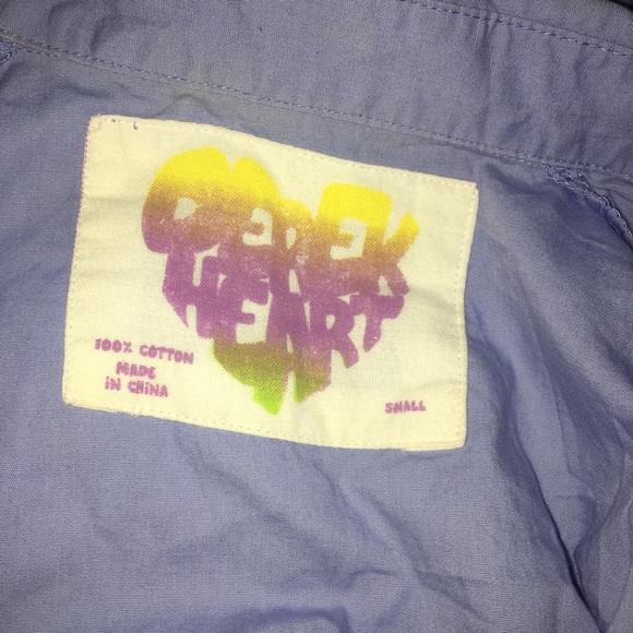 Blue Button Up - Picture 4 of 4